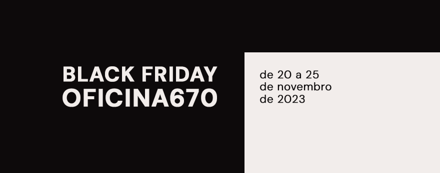 Imagem com texto: Black Week Oficina670: Desconto em Coworking para decolar em 2024!